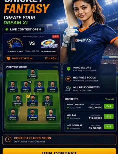 Sattakashi (satta kashi) fantasy cricket & matchday visual 3